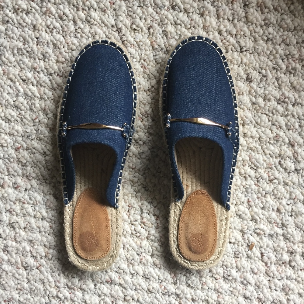 NWOT Brand New Navy Blue Slip On Dress Shoes
